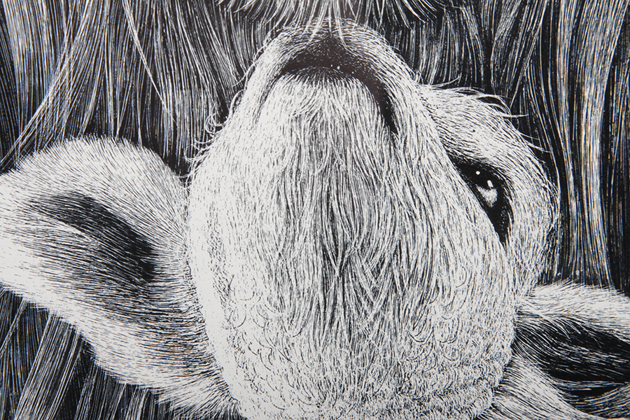 Lion and Lamb Reproduction Serigraph after a Drawing