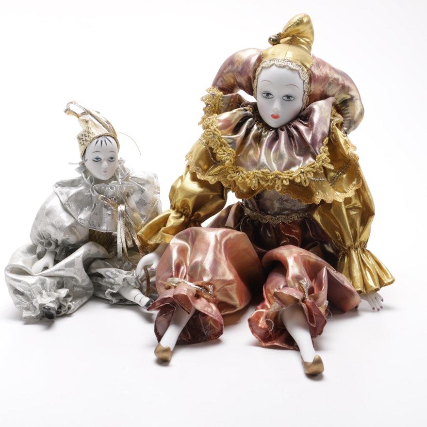 Porcelain Jesters Dolls