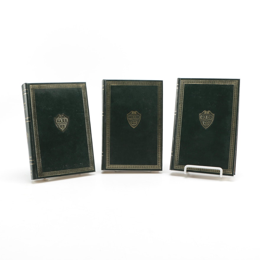 1937-1938 Three Volumes of "The Harvard Classics" Deluxe Edition