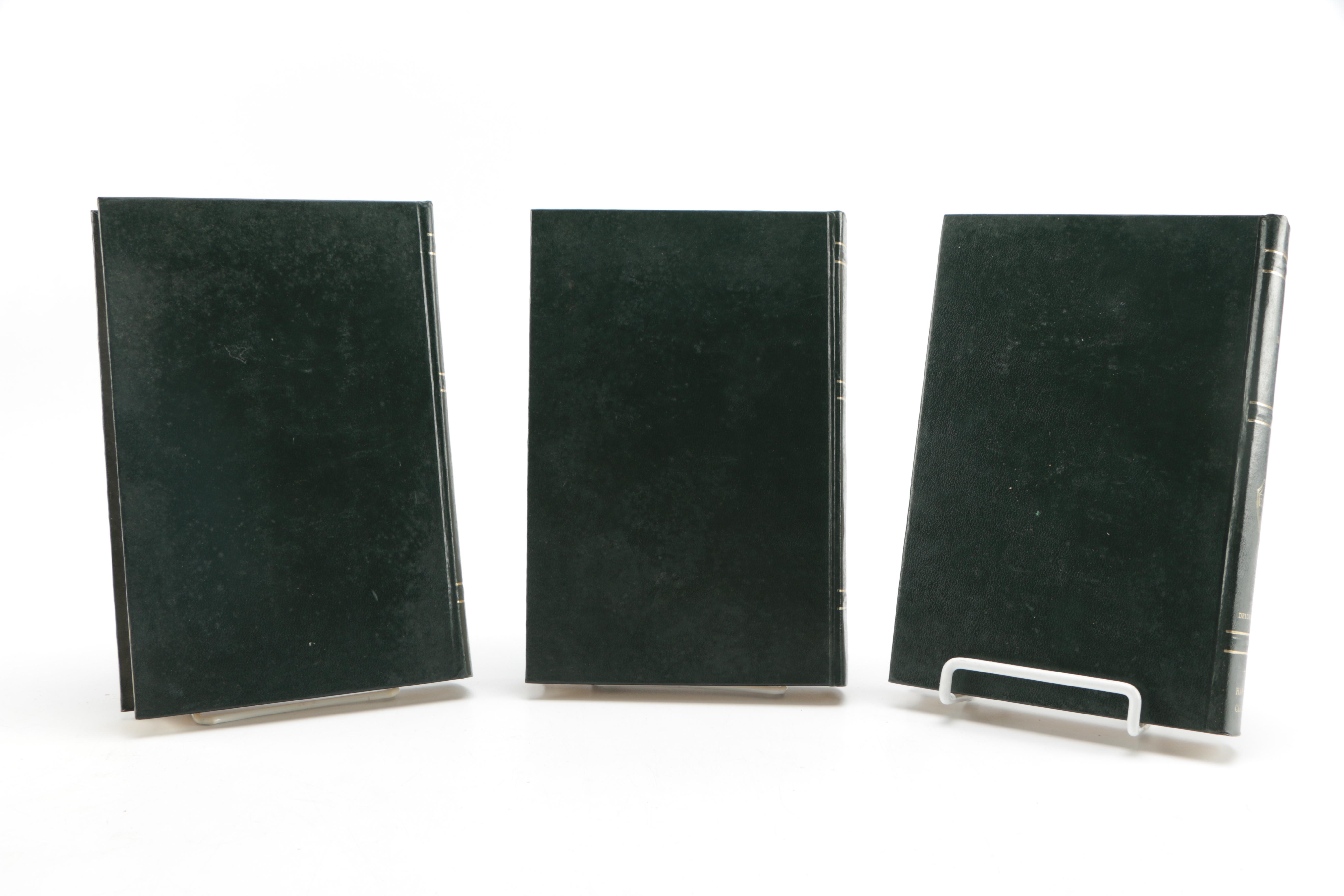 1937-1938 Three Volumes of "The Harvard Classics" Deluxe Edition