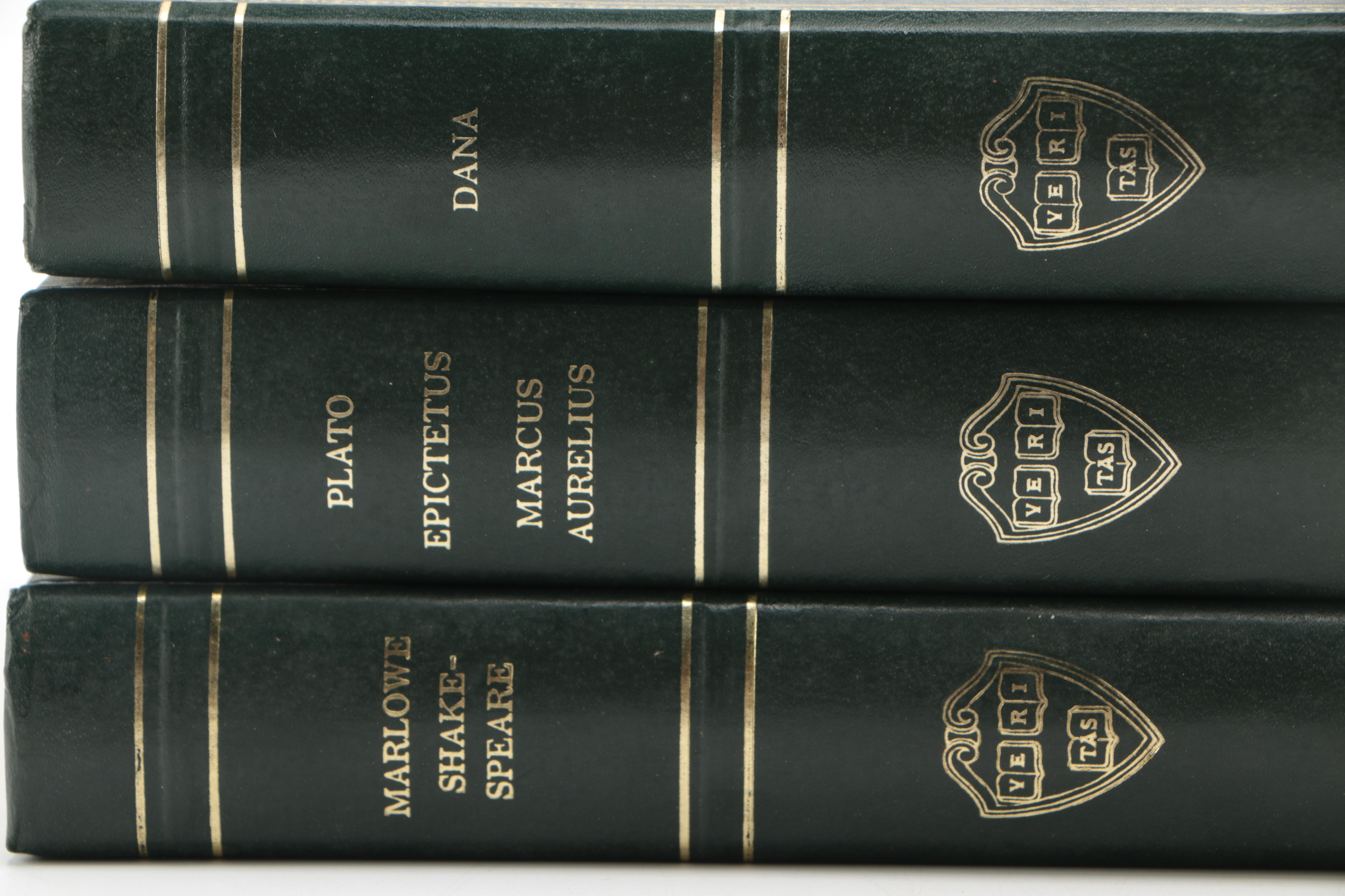1937-1938 Three Volumes of "The Harvard Classics" Deluxe Edition