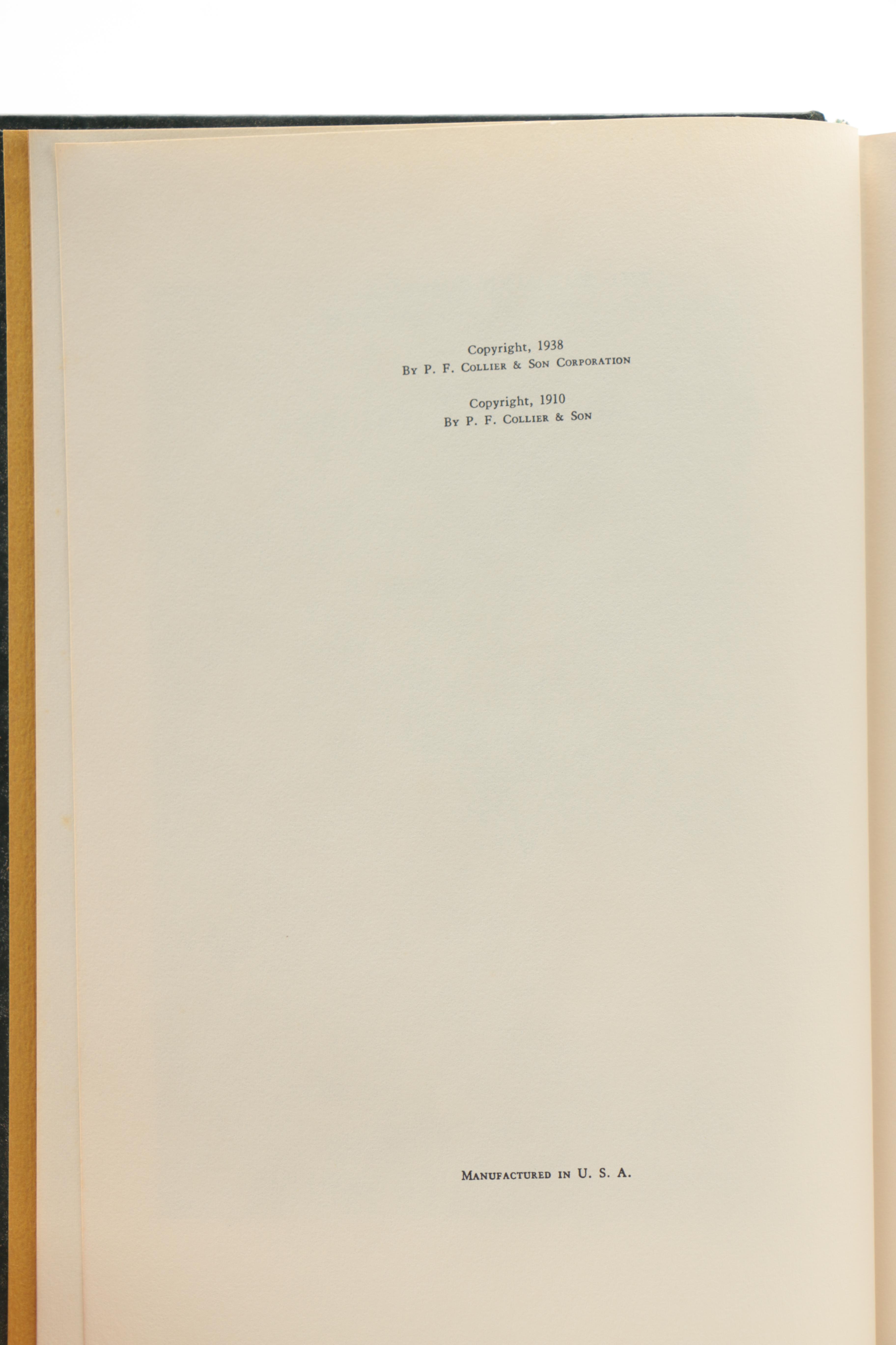 1937-1938 Three Volumes of "The Harvard Classics" Deluxe Edition