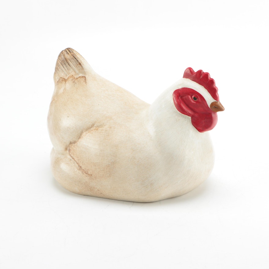 Porcelain Hen Figure