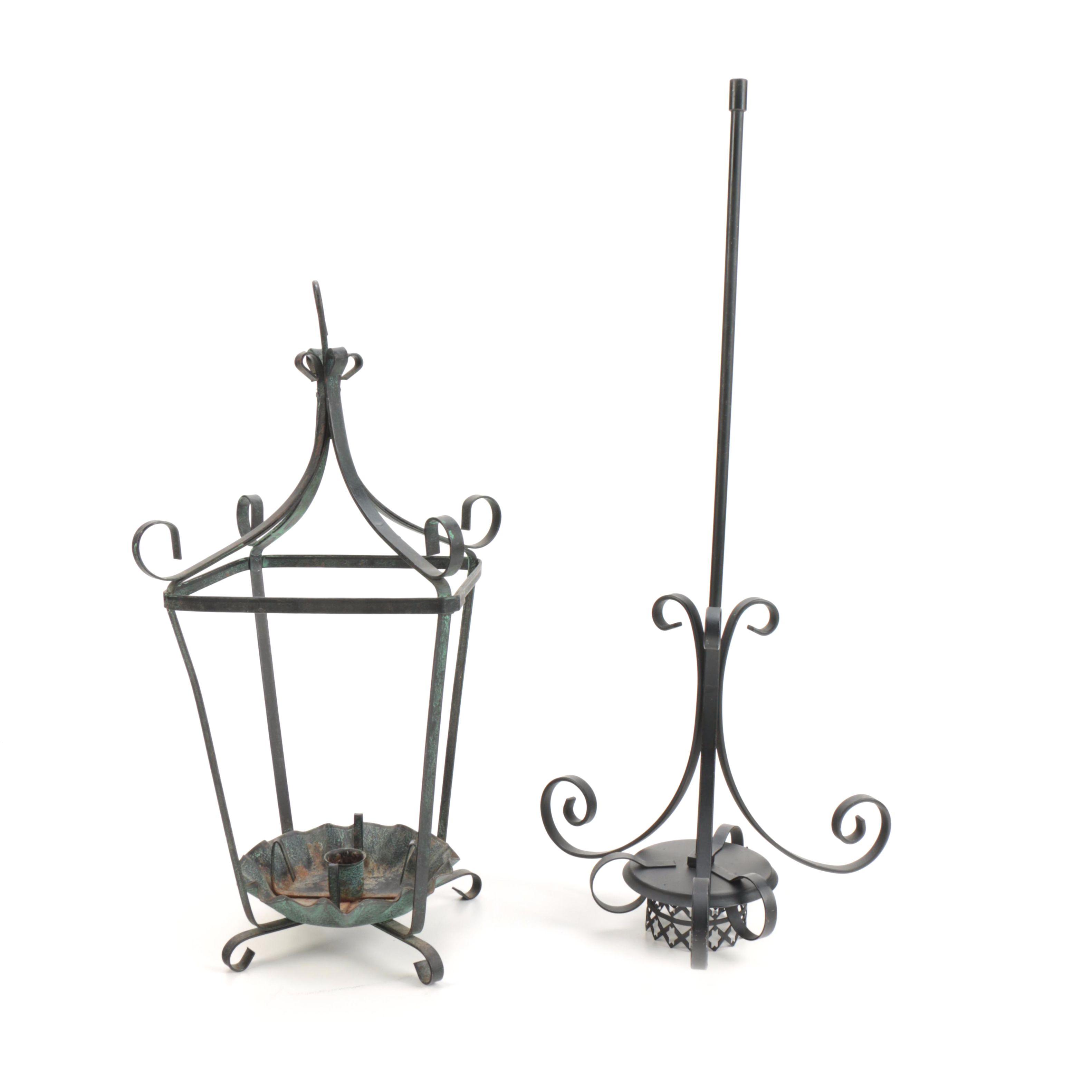 Wrought Iron Candleholders