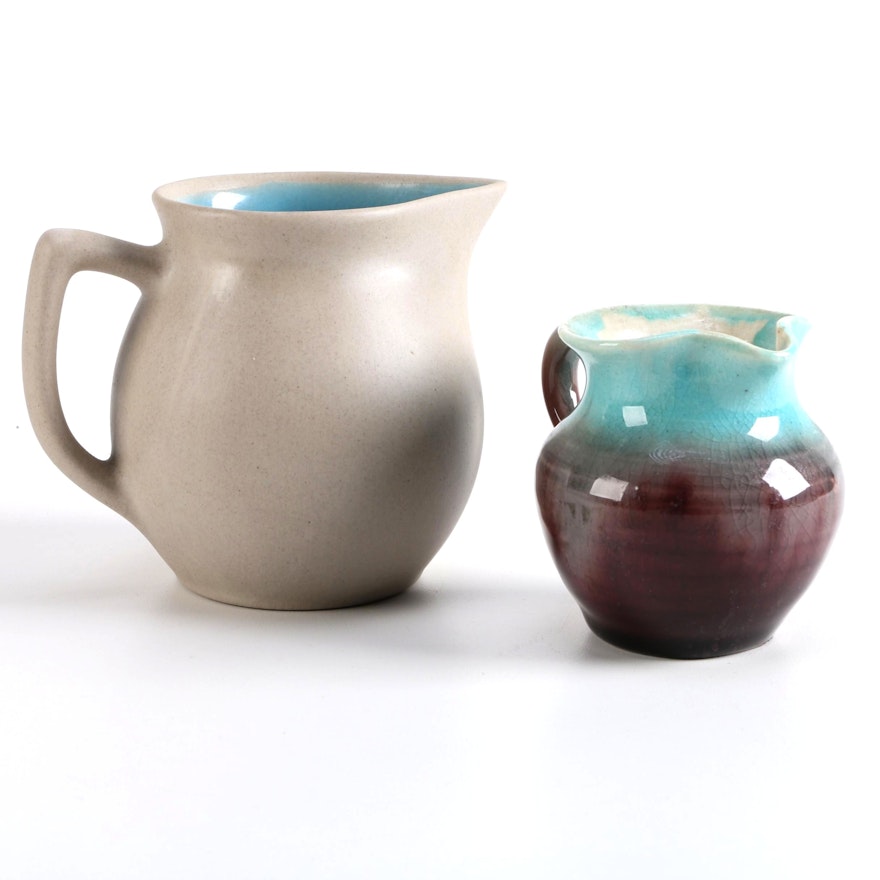 The Pigeon Forge Pottery and Pisgah Forest Pottery Pitchers