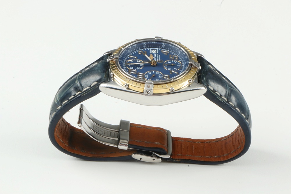 Breitling Chronomat Vitesse Automatic Watch on Blue Leather Band