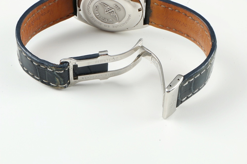 Breitling Chronomat Vitesse Automatic Watch on Blue Leather Band