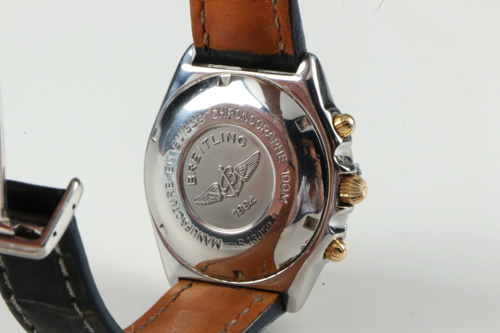 Breitling Chronomat Vitesse Automatic Watch on Blue Leather Band