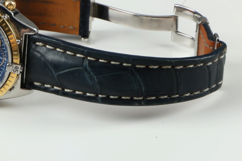 Breitling Chronomat Vitesse Automatic Watch on Blue Leather Band