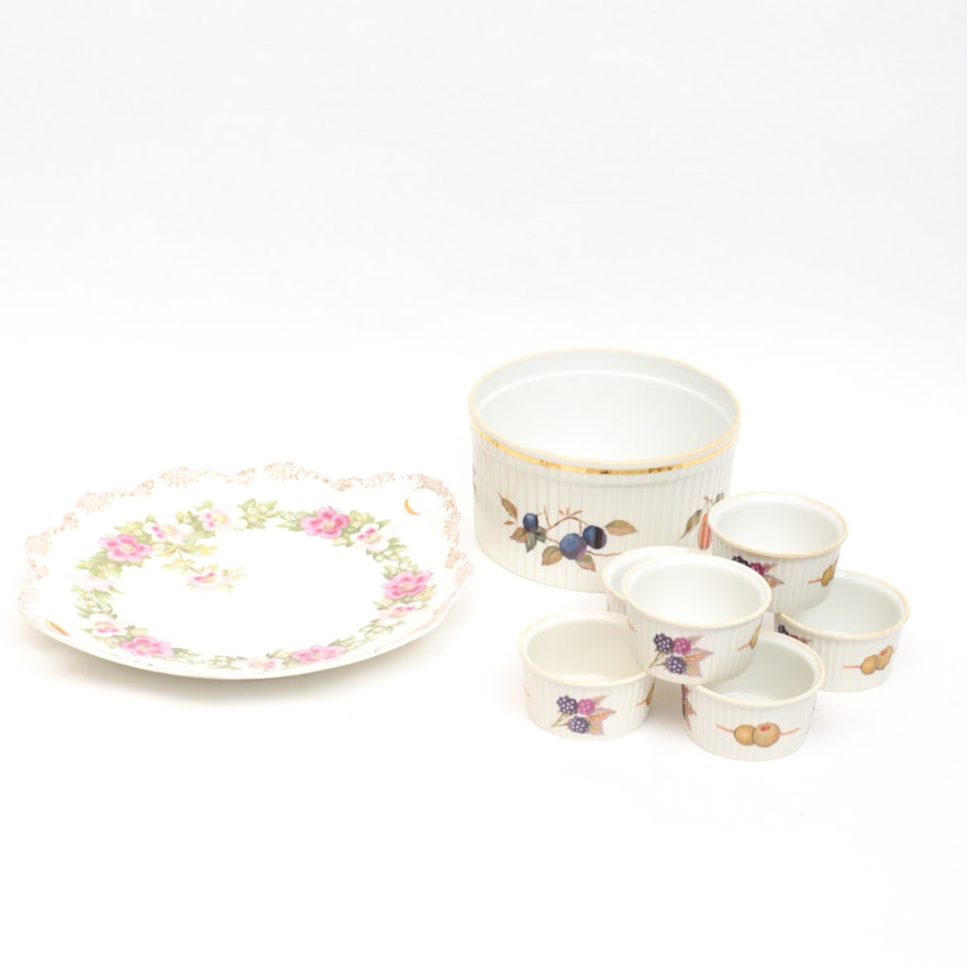 China Tableware Featuring R.C. Malmaison and Royal Worchester