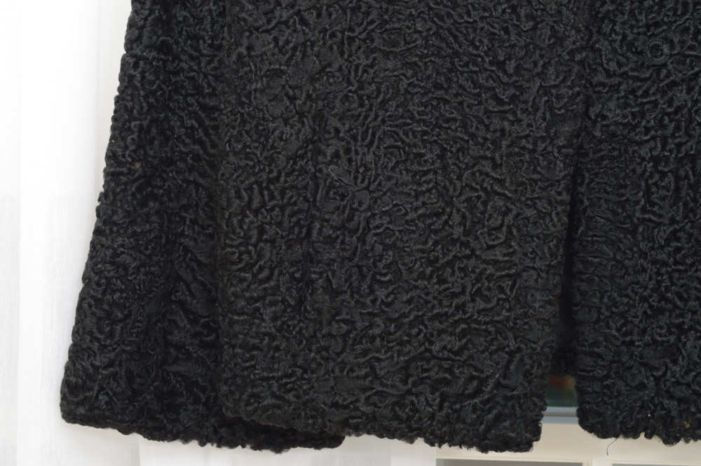 Pogue's Vintage Lambs Wool Sheared Jacket With Mink Collar