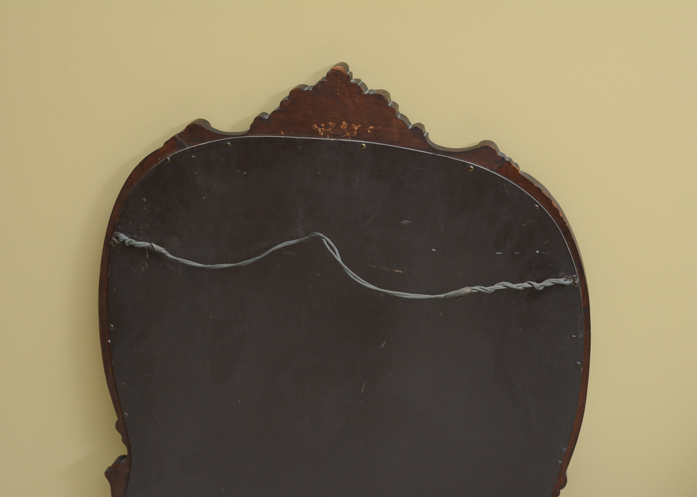 Wall Mirror With Carved Wooden Frame