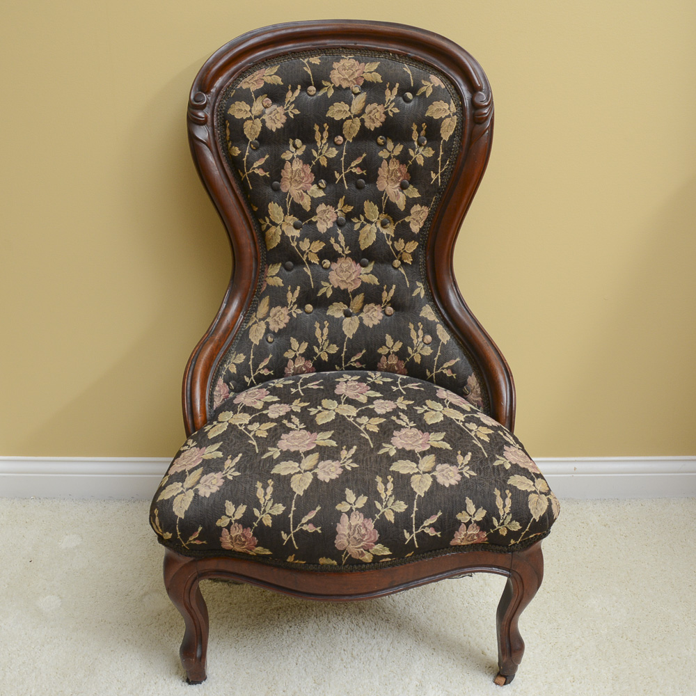 Victorian Style Spoon-Back Chair