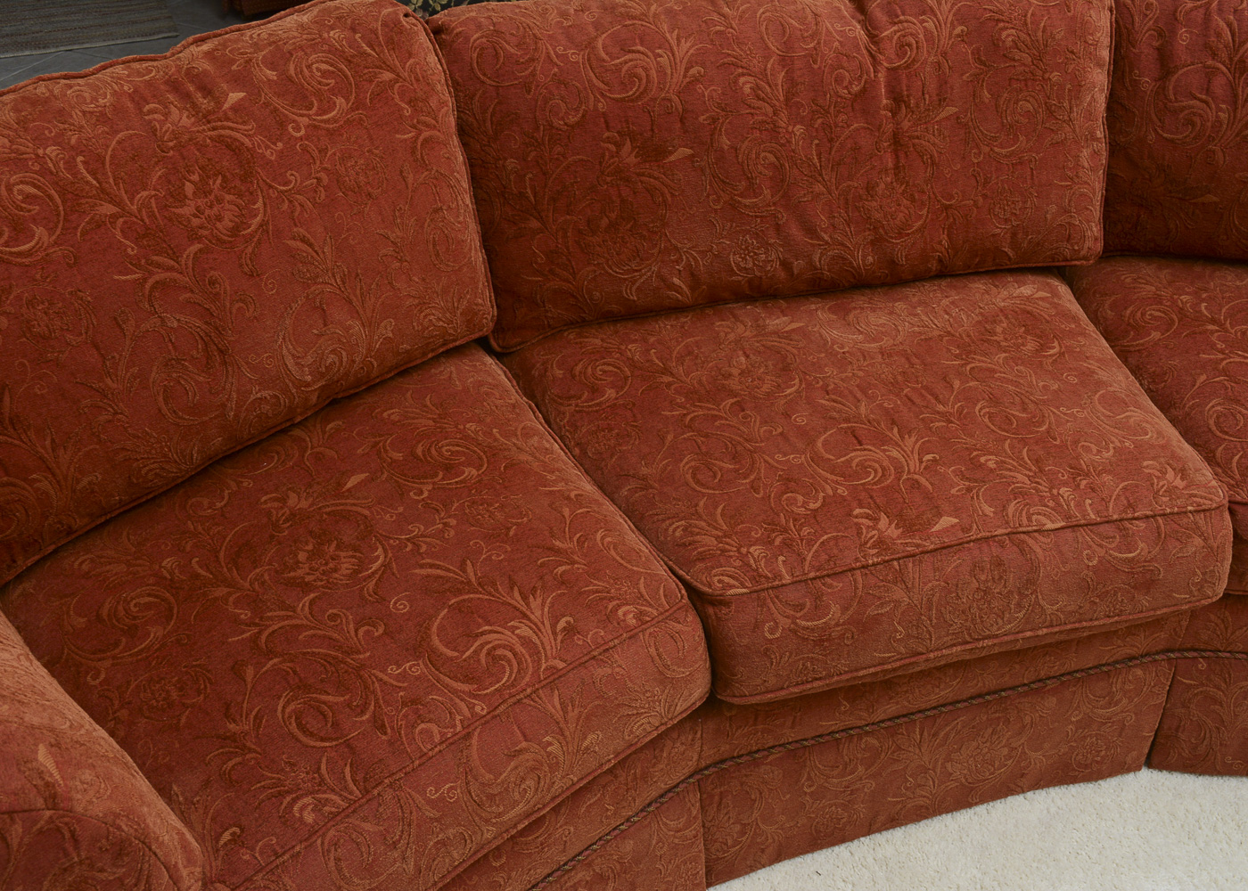 Curved Sofa by C.R. Laine