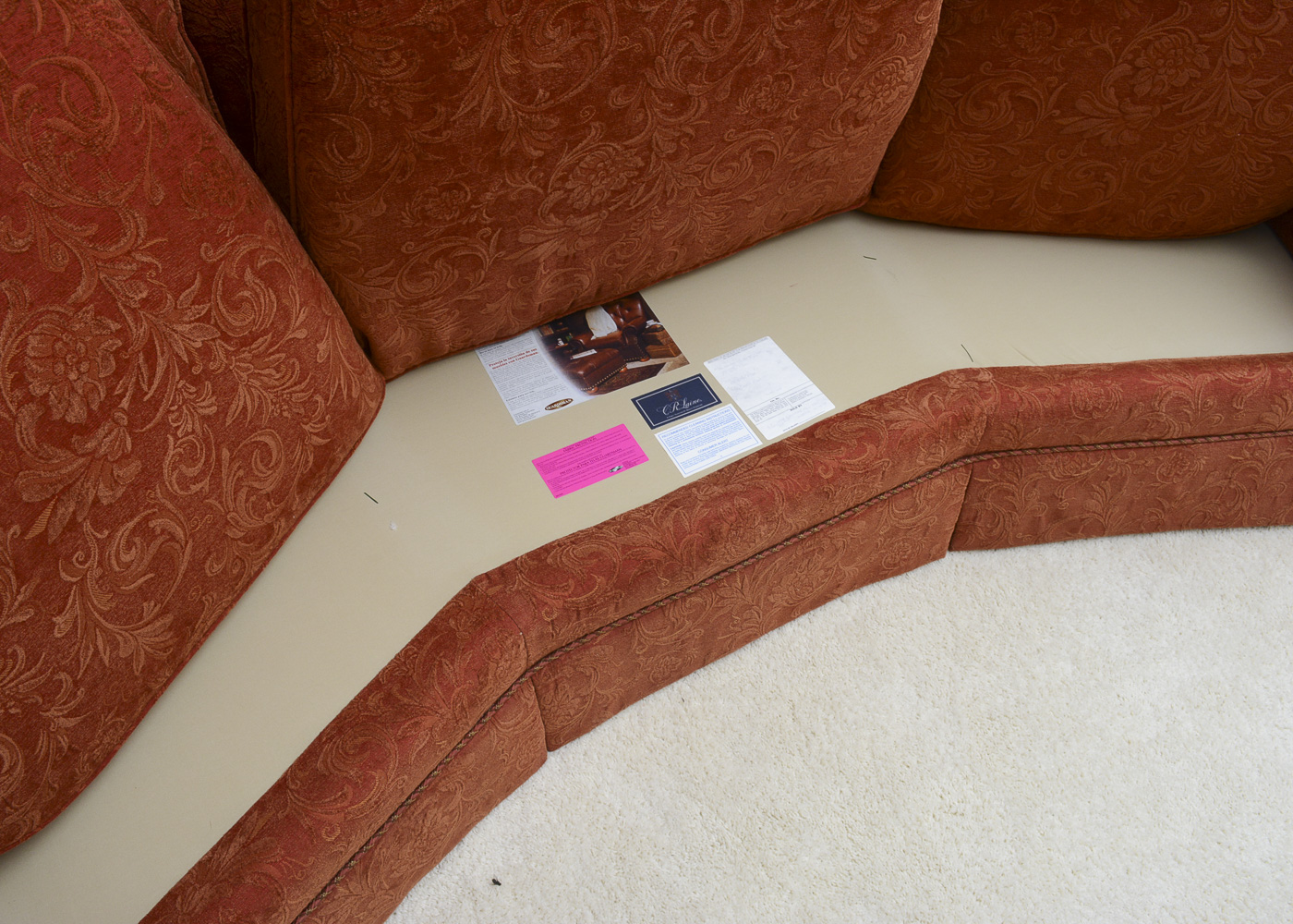 Curved Sofa by C.R. Laine