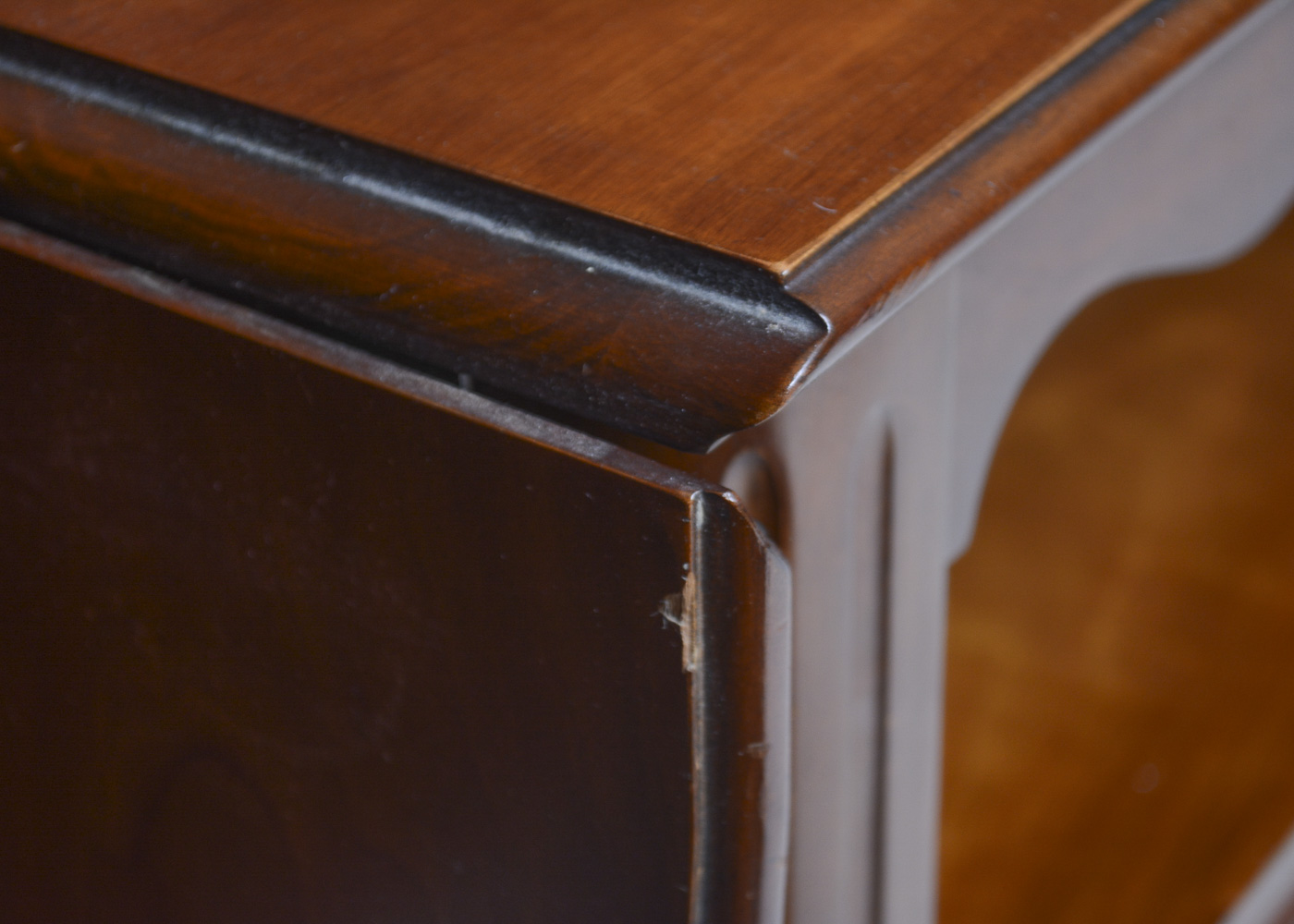 French Provincial Style Drop Leaf Bar Cart