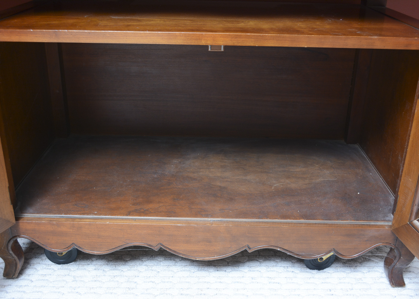 French Provincial Style Drop Leaf Bar Cart