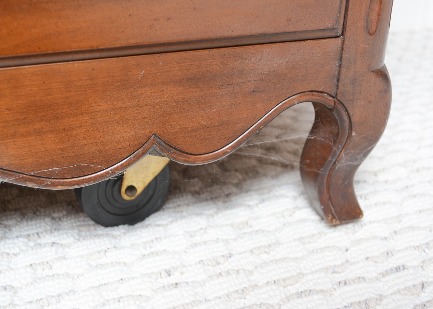 French Provincial Style Drop Leaf Bar Cart