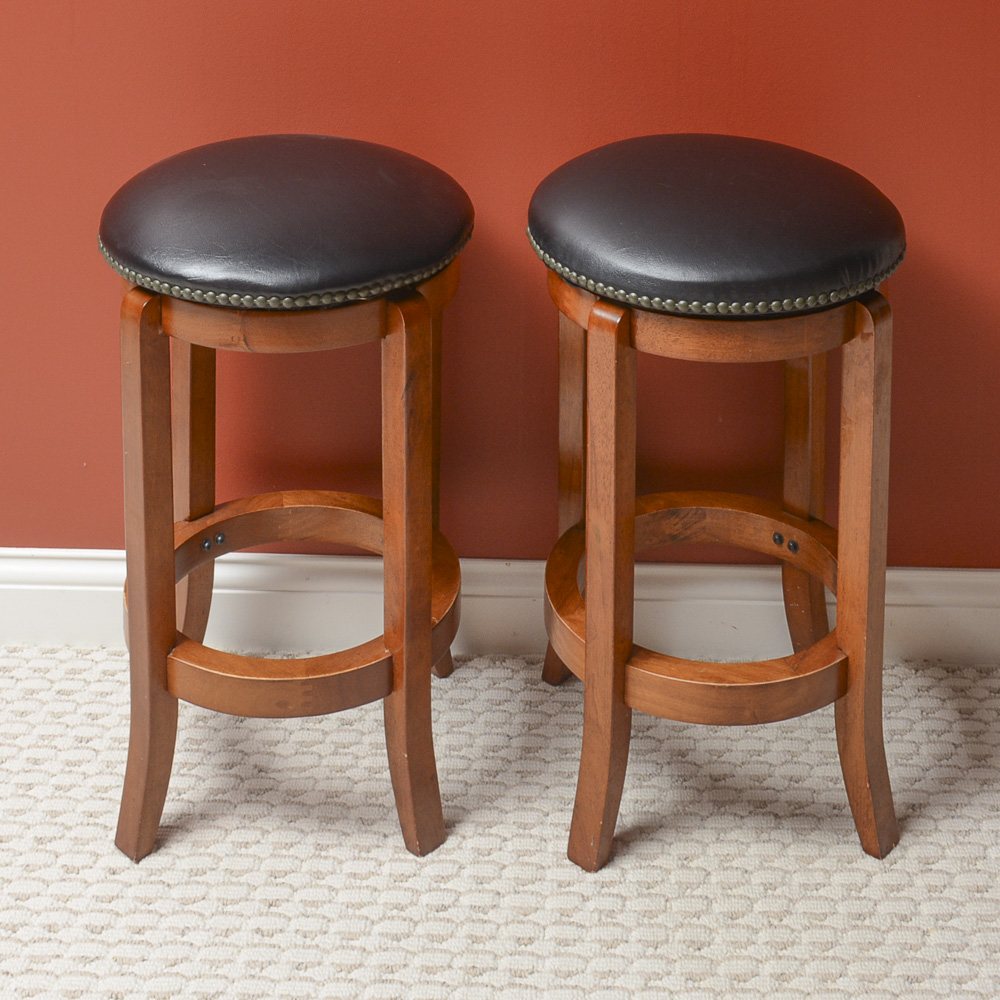 Pair of Swivel Bar Stools