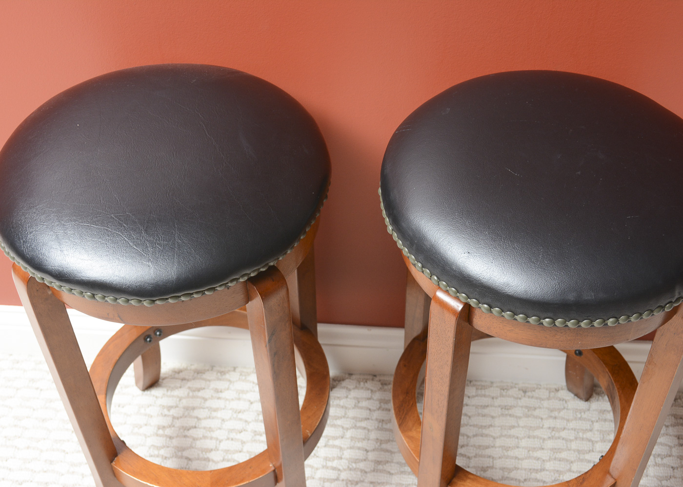 Pair of Swivel Bar Stools