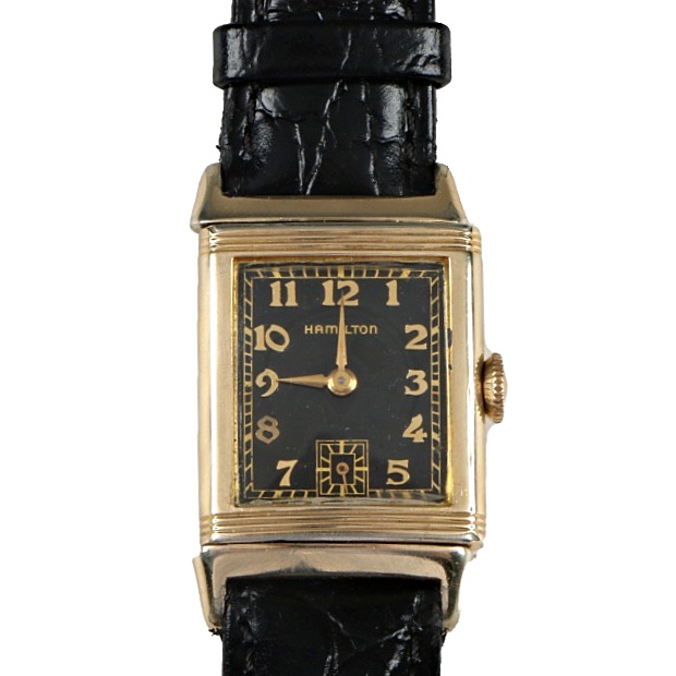 Circa 1939 Hamilton Otis 14K "Reverso" Gold Filled Tank Watch