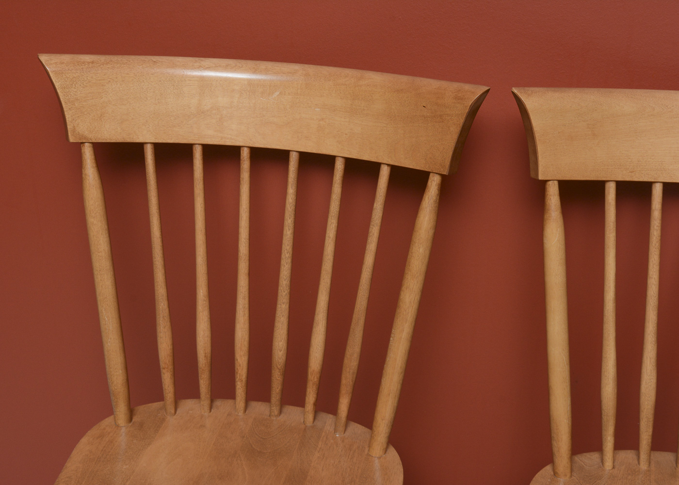 Pair of Windsor Style Swivel Bar Stools