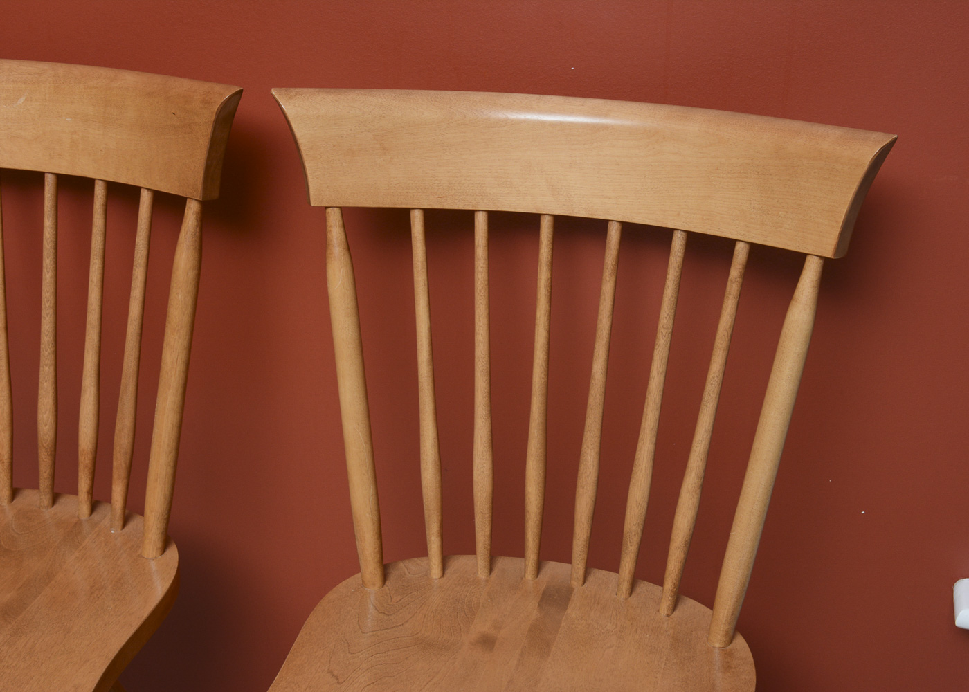Pair of Windsor Style Swivel Bar Stools