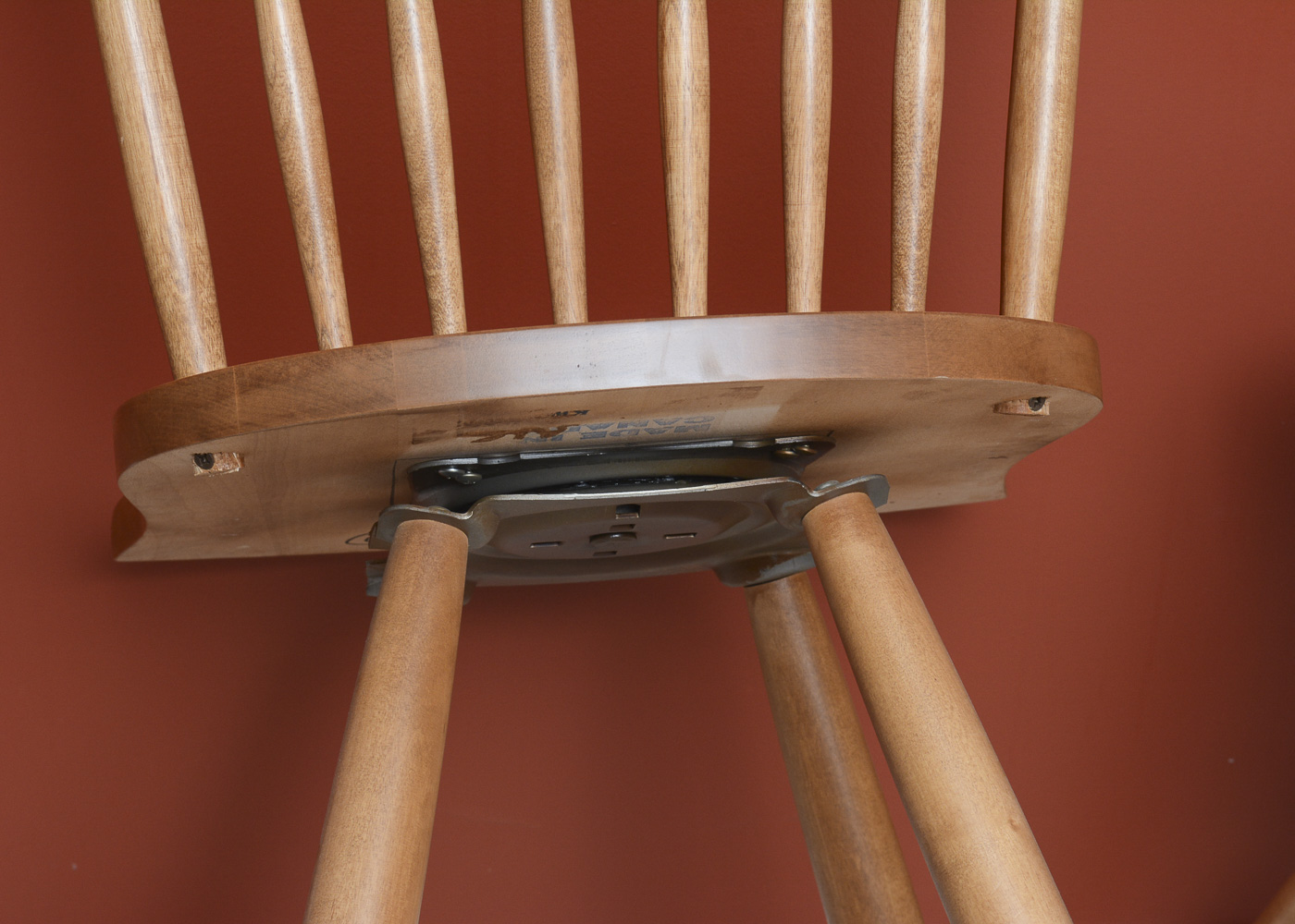 Pair of Windsor Style Swivel Bar Stools