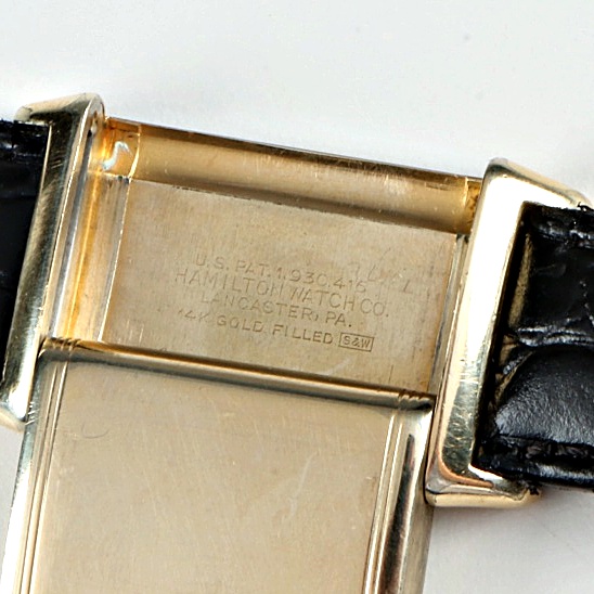 Circa 1939 Hamilton Otis 14K "Reverso" Gold Filled Tank Watch