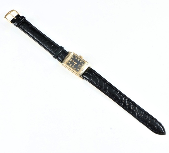 Circa 1939 Hamilton Otis 14K "Reverso" Gold Filled Tank Watch