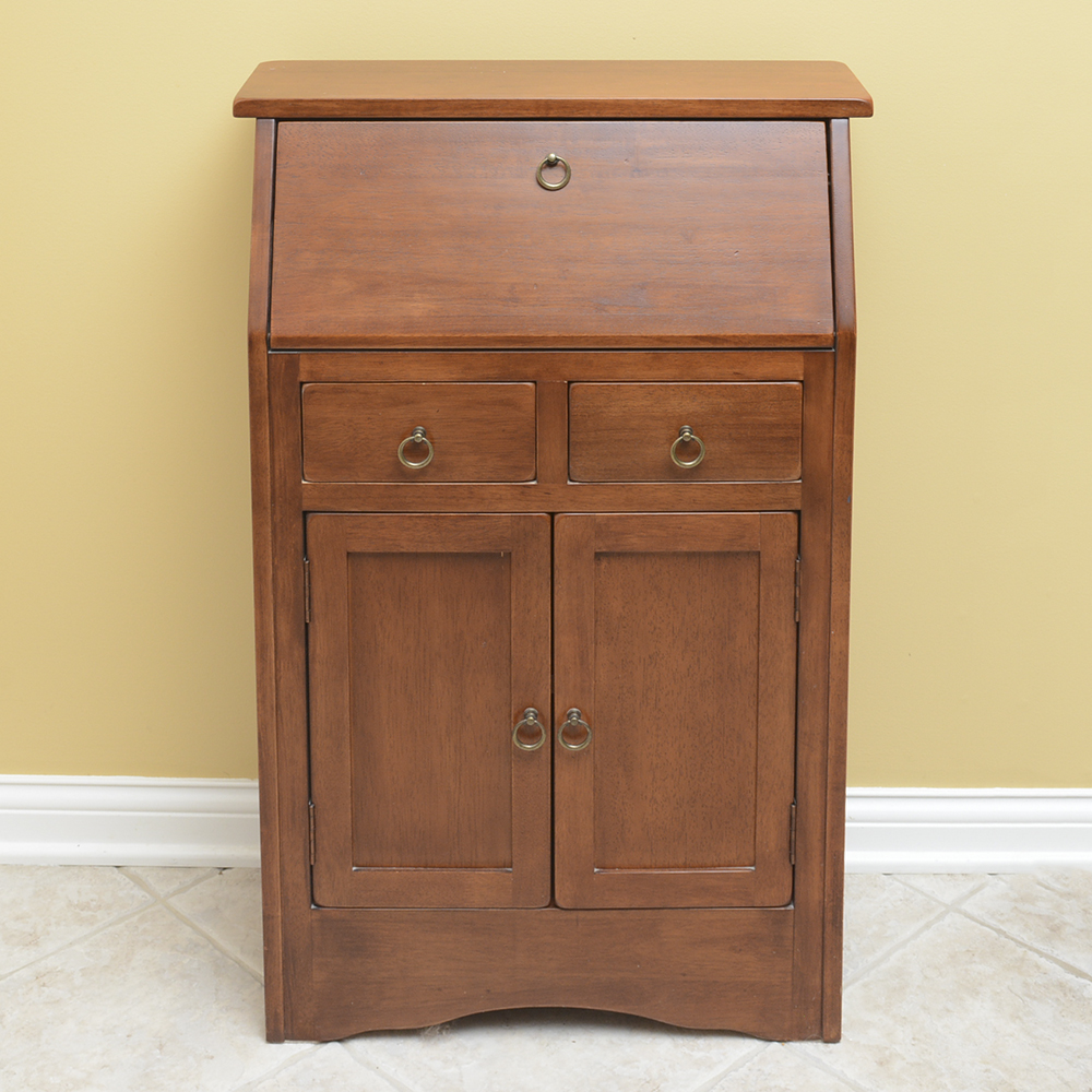 Wooden Drop-Front Secretary