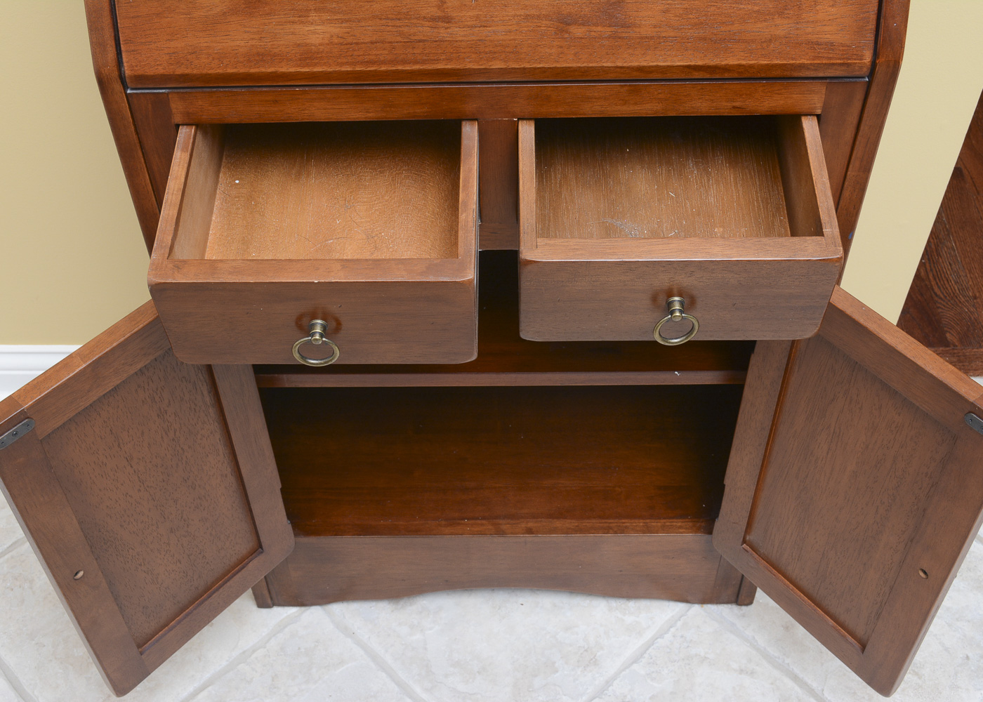 Wooden Drop-Front Secretary