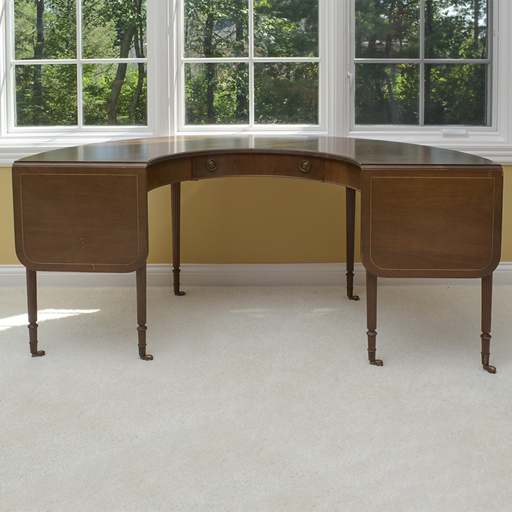 Vintage Drop Leaf U-Shaped Desk