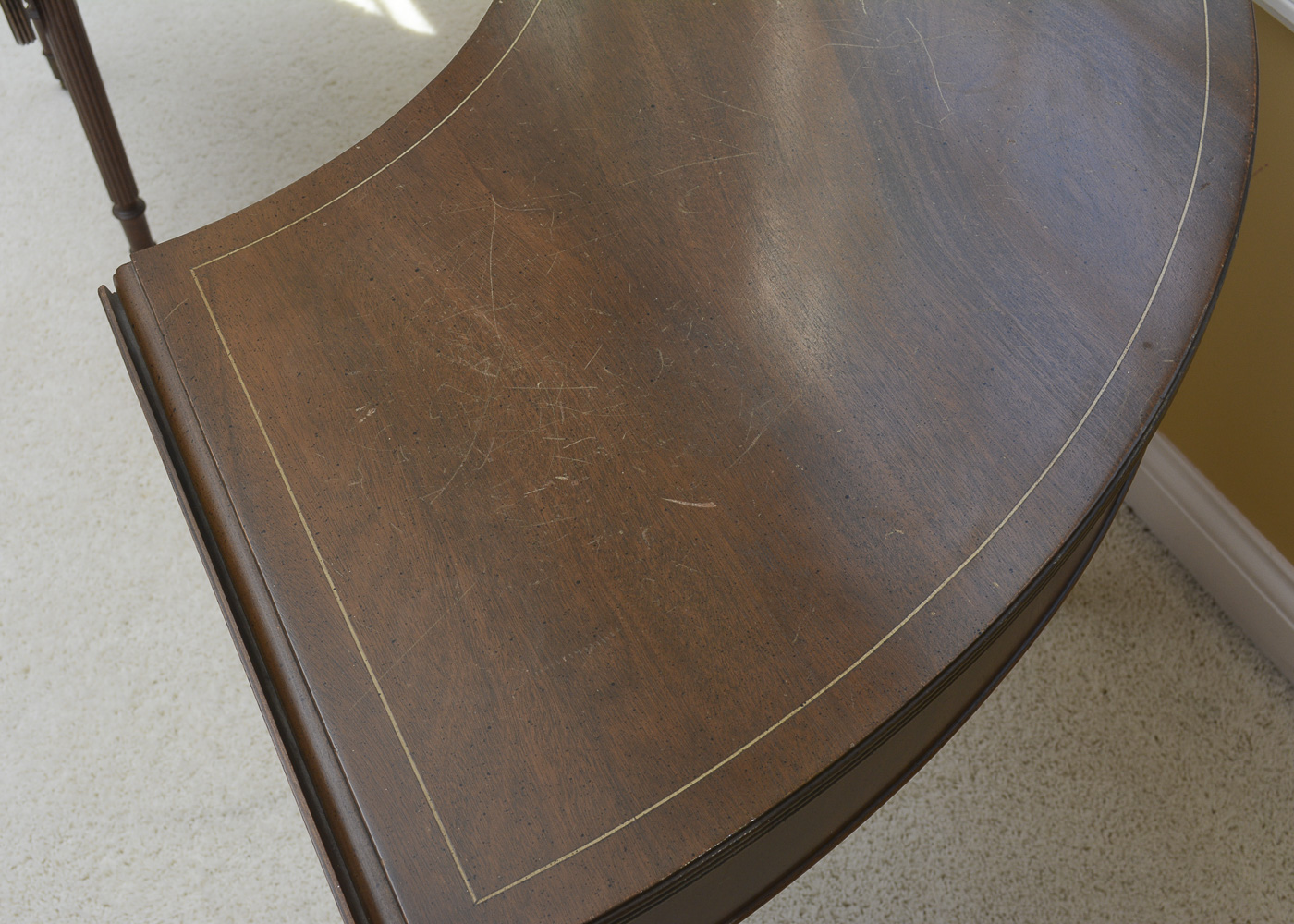Vintage Drop Leaf U-Shaped Desk
