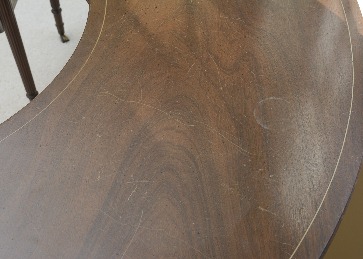 Vintage Drop Leaf U-Shaped Desk