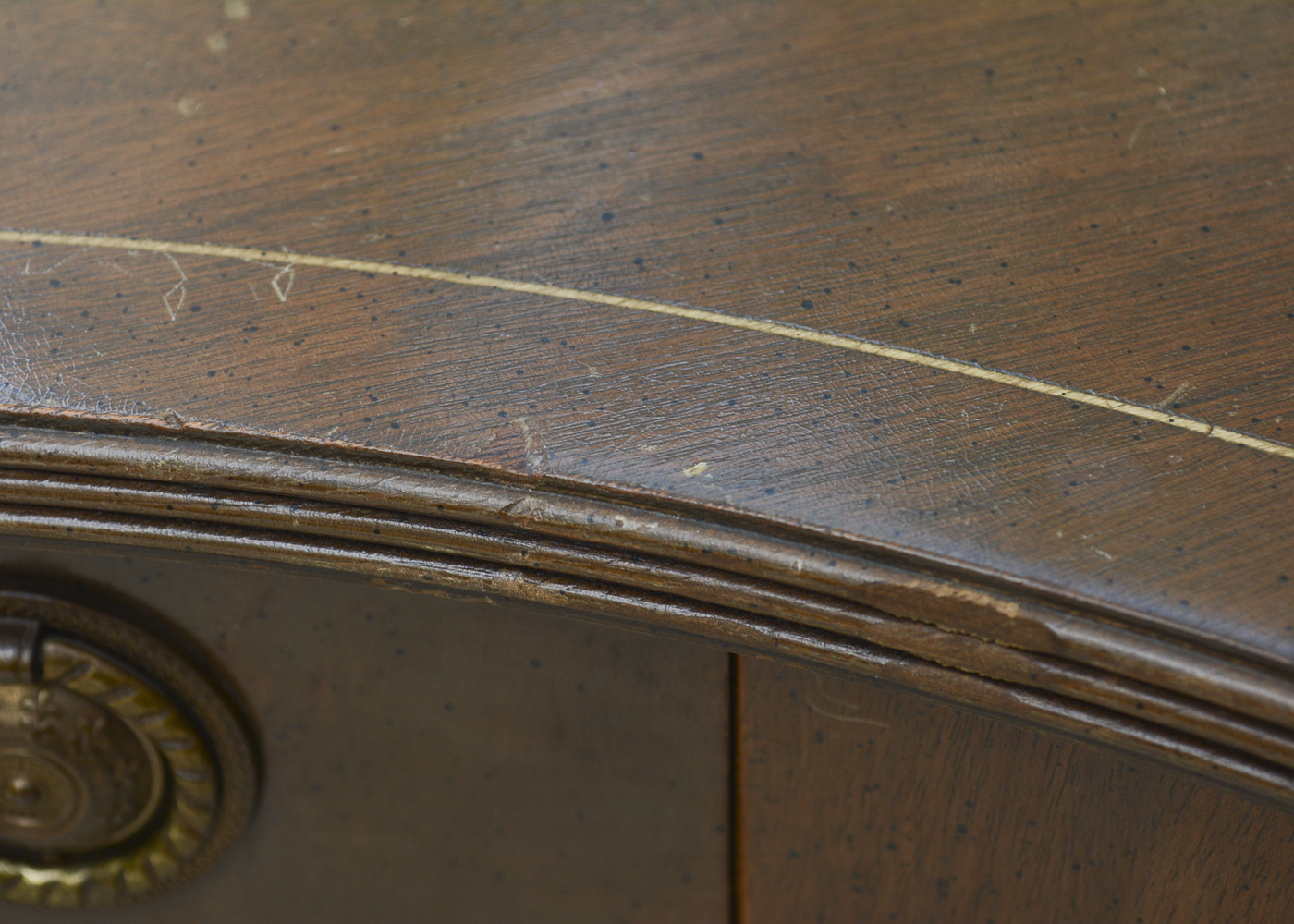 Vintage Drop Leaf U-Shaped Desk
