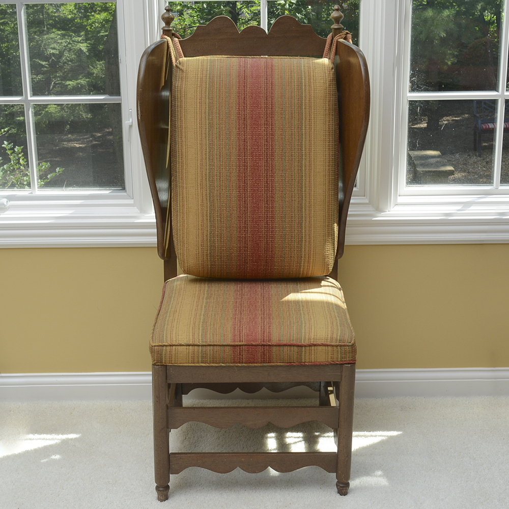 Wooden Wingback Chair