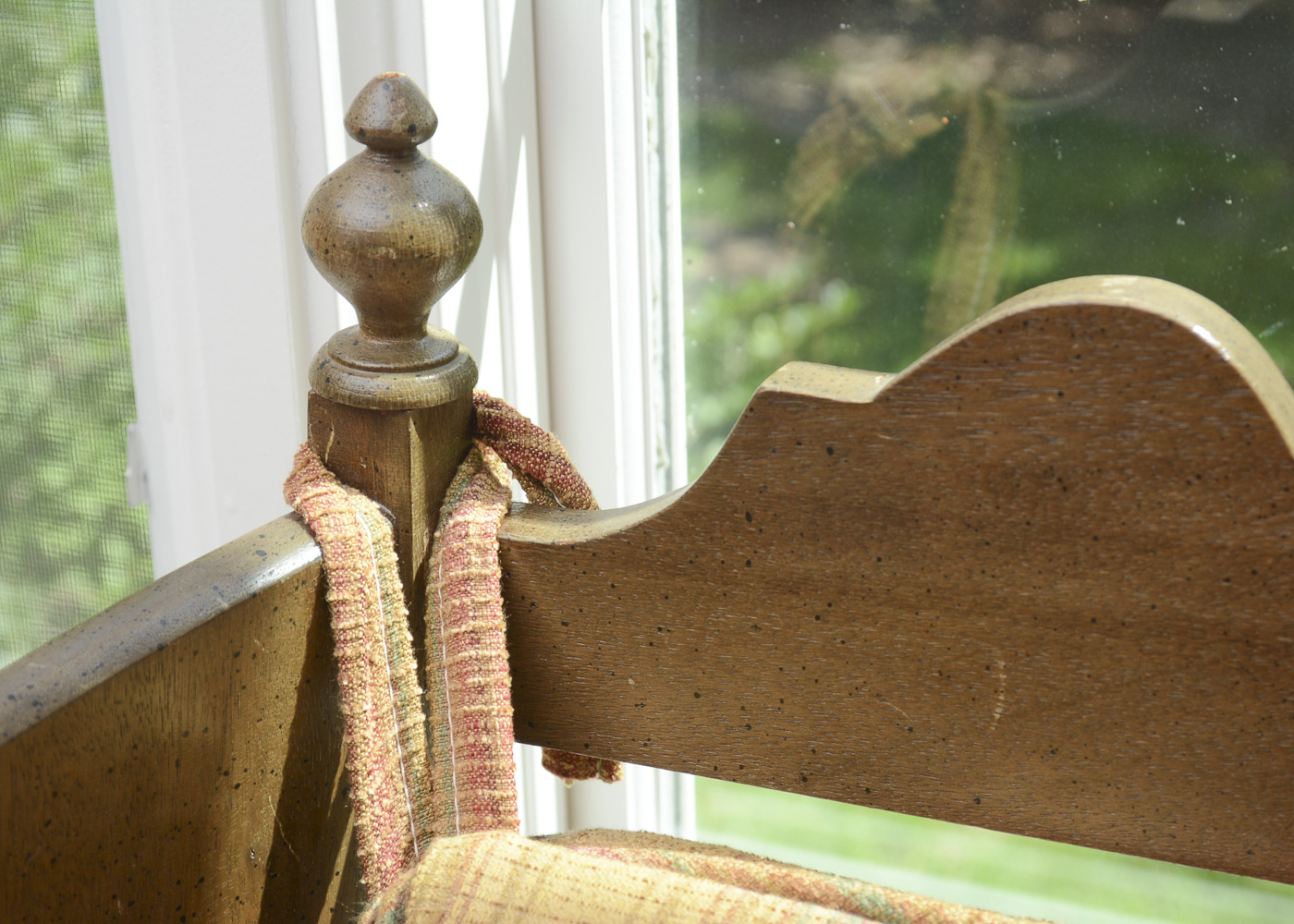 Wooden Wingback Chair