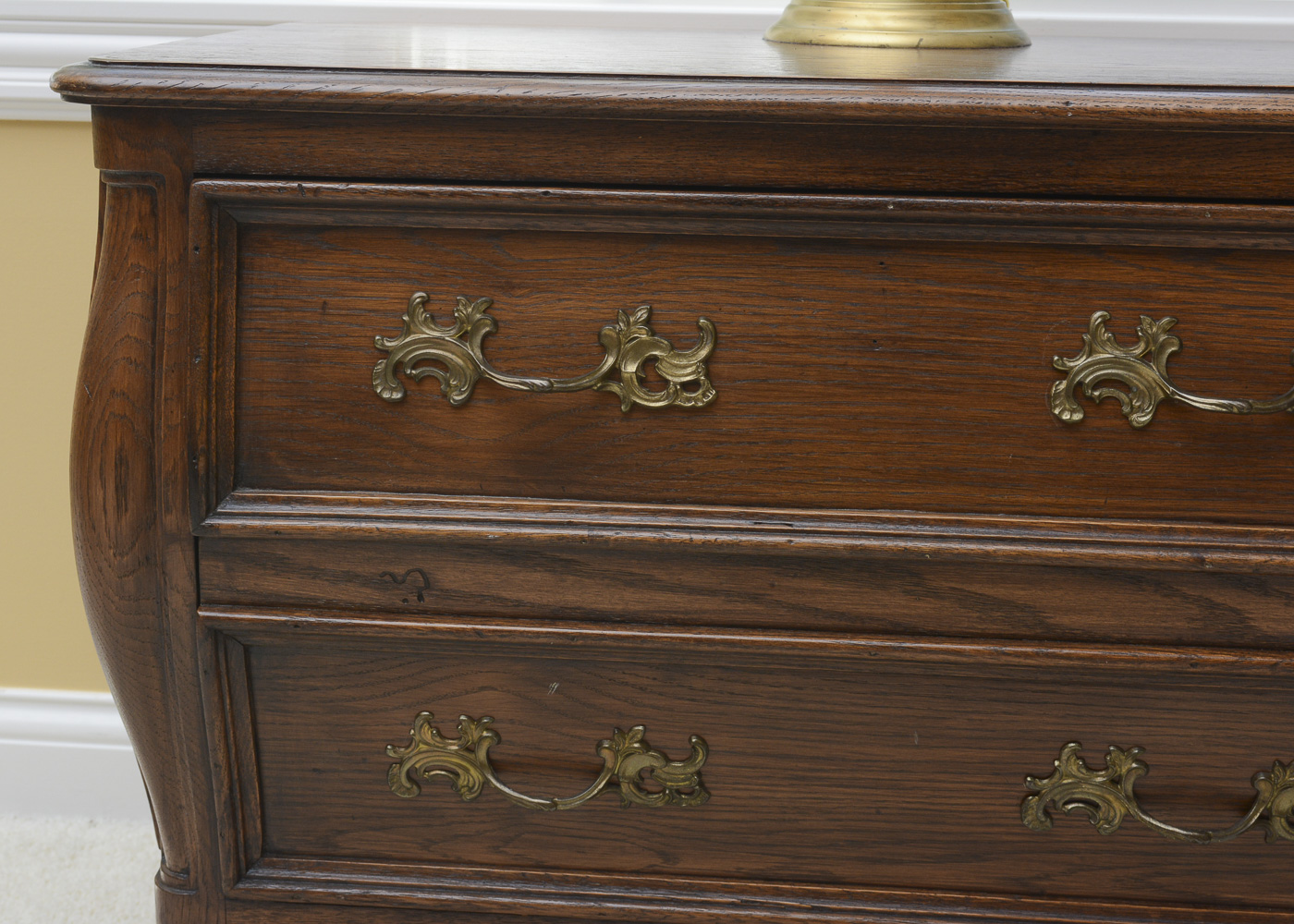 Vintage Mount Airy Furniture Co. Two-Drawer Chest With Lamp