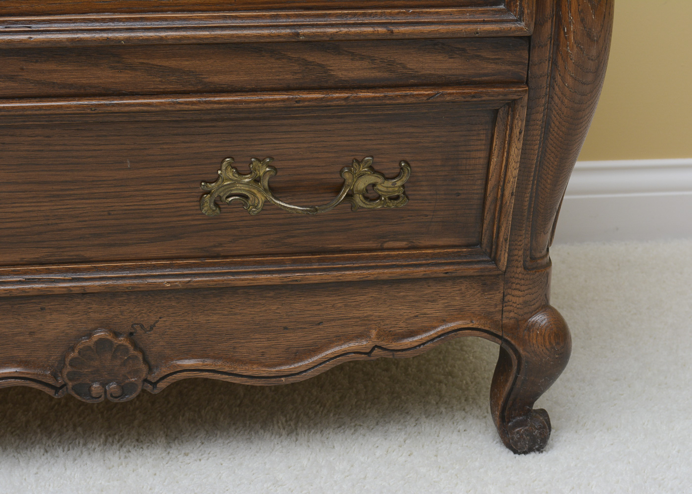 Vintage Mount Airy Furniture Co. Two-Drawer Chest With Lamp