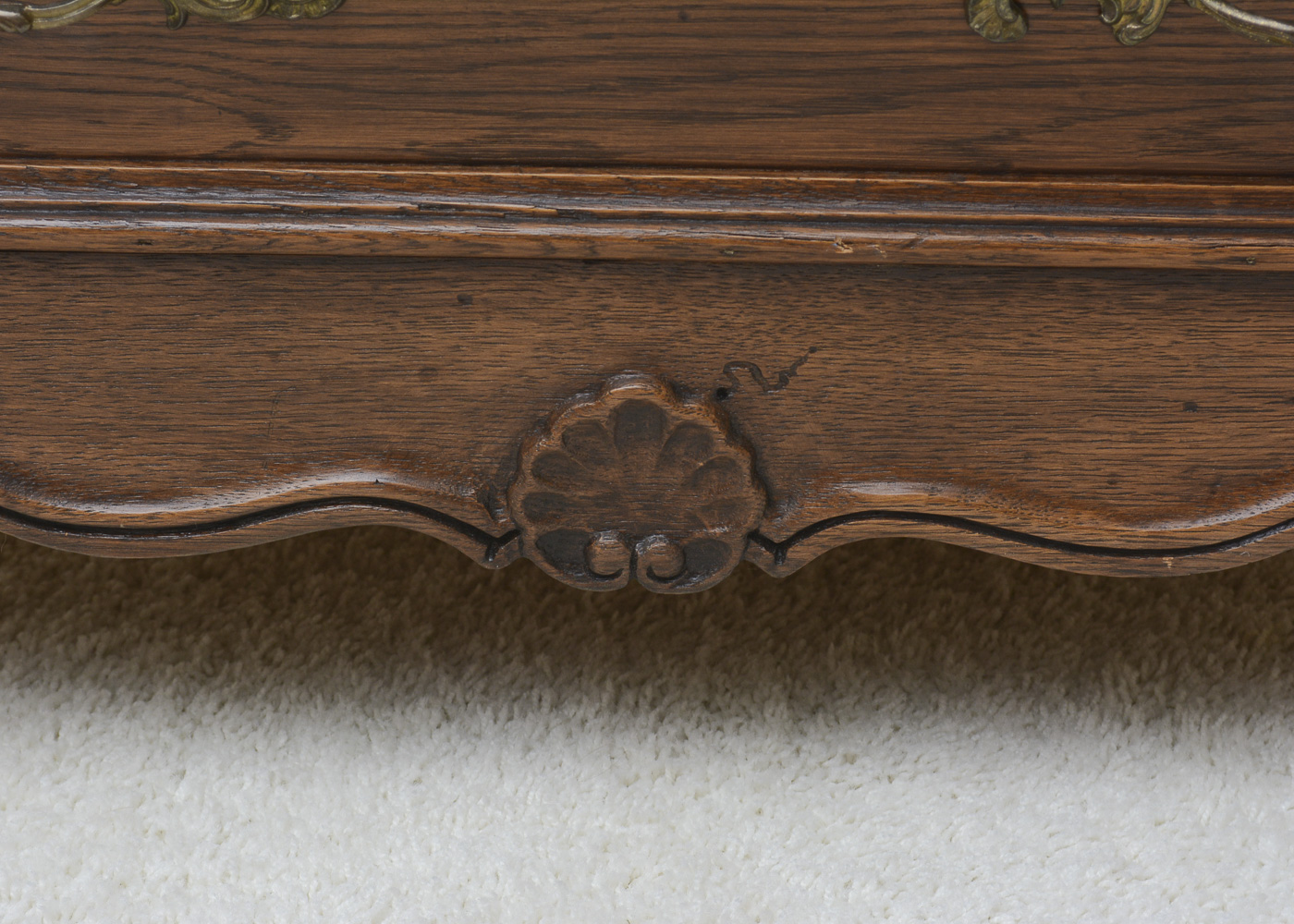 Vintage Mount Airy Furniture Co. Two-Drawer Chest With Lamp