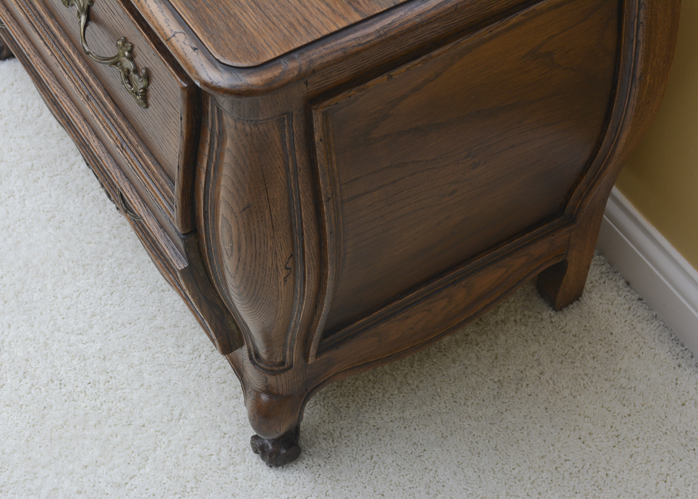 Vintage Mount Airy Furniture Co. Two-Drawer Chest With Lamp
