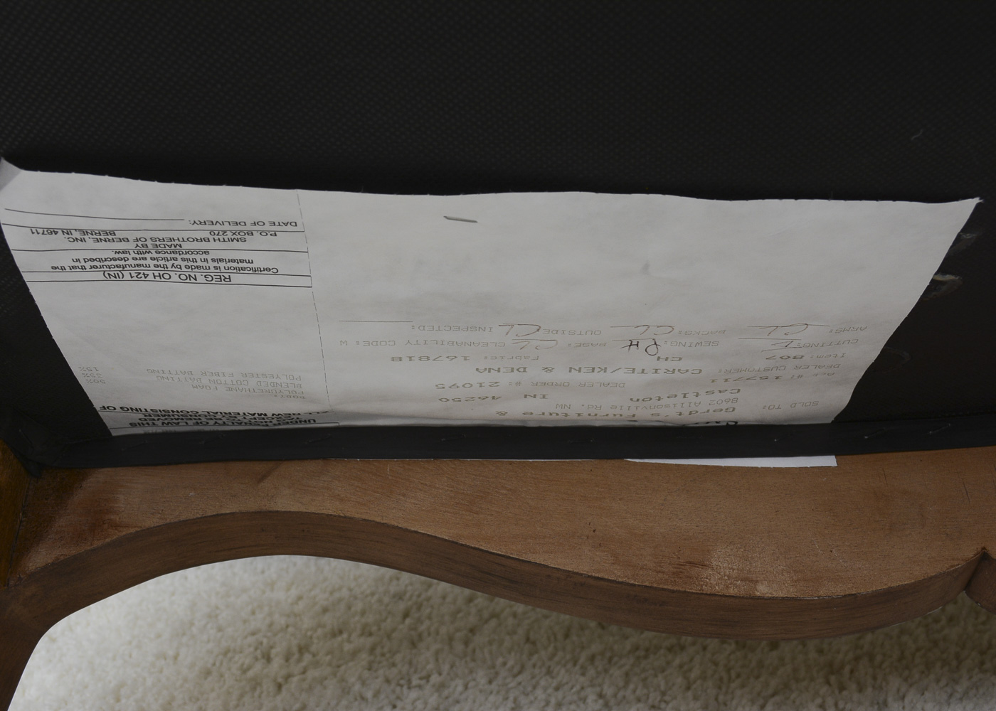 Louis XV Style Fauteuil Chair by Smith Brothers of Berne