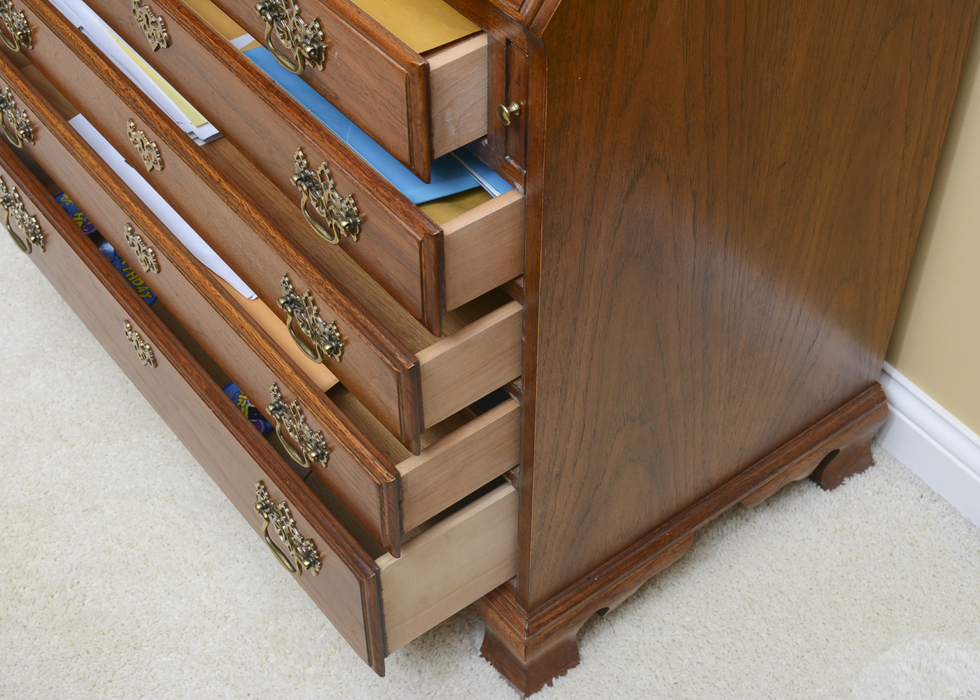 Thomasville "Fisher Park" Oak Secretary Desk