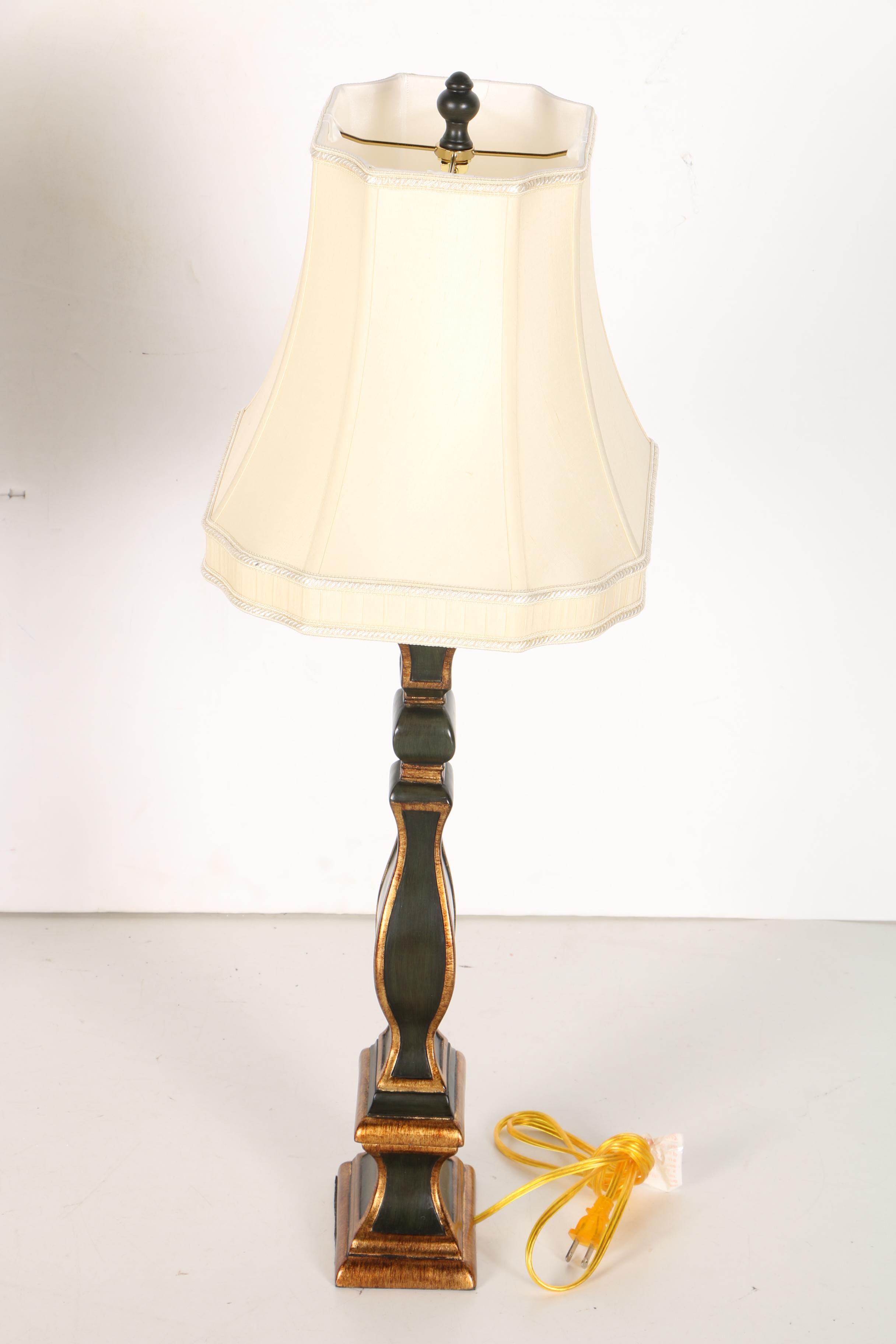 Black and Gold Tone Table Lamps