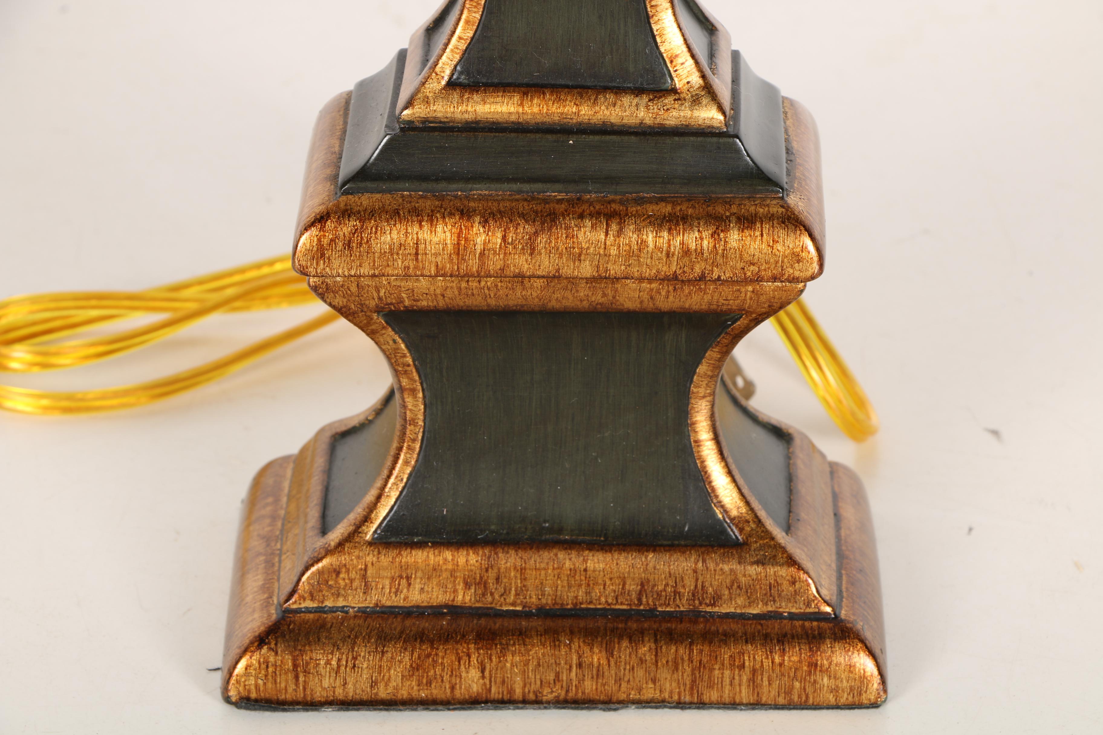 Black and Gold Tone Table Lamps