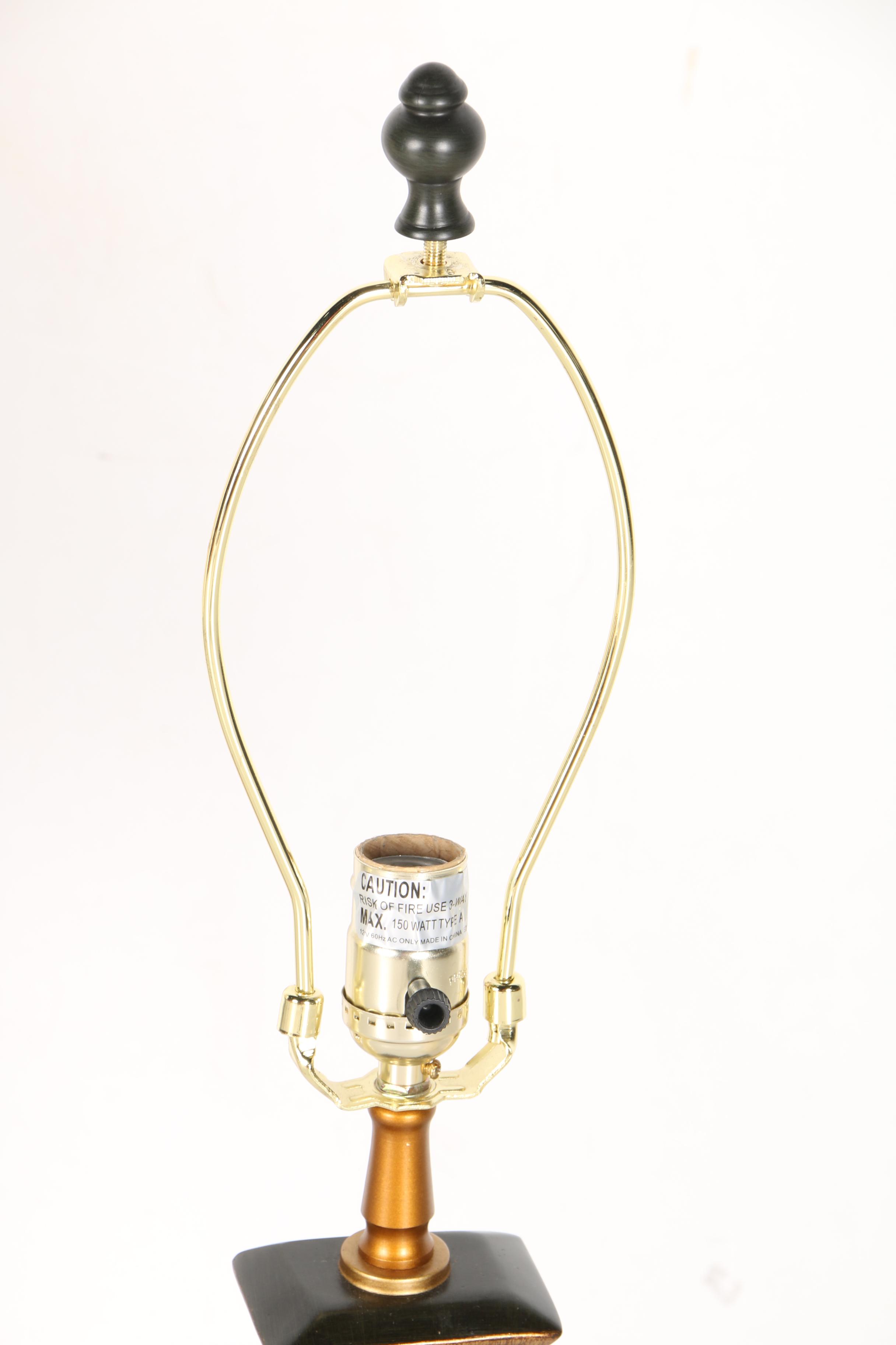 Black and Gold Tone Table Lamps