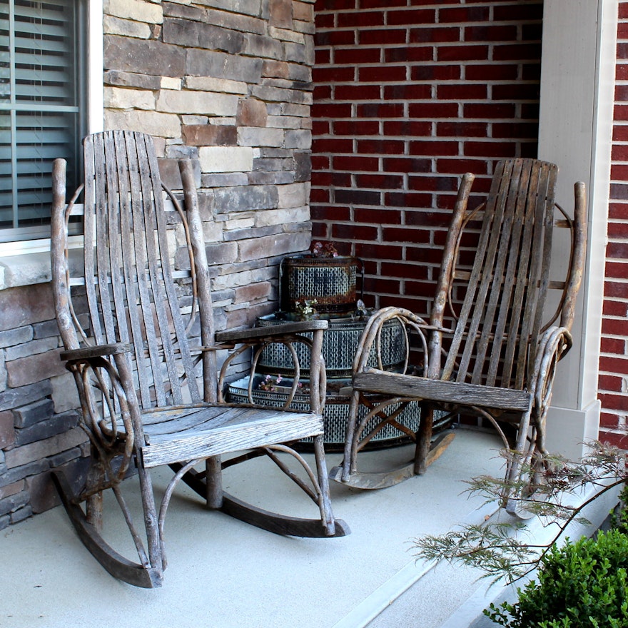 Amish Rockers and Tiered Plant Stand