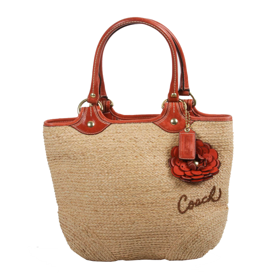 Coach Straw Handbag