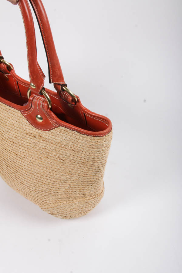 Coach Straw Handbag